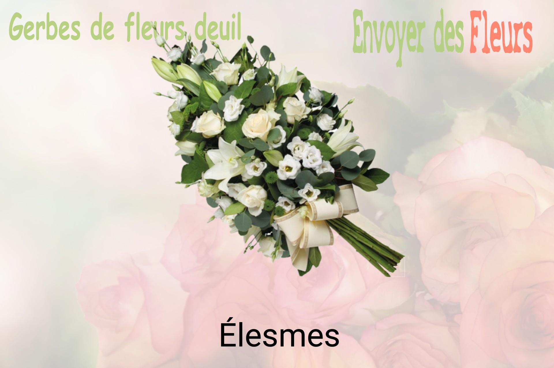 Gerbe de fleurs de deuil livrée à Élesmes